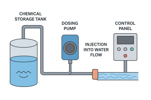 chemical dosing parts and process 