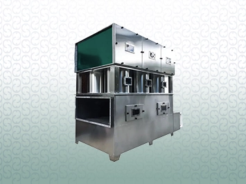 Hybrid cyclone spray tower